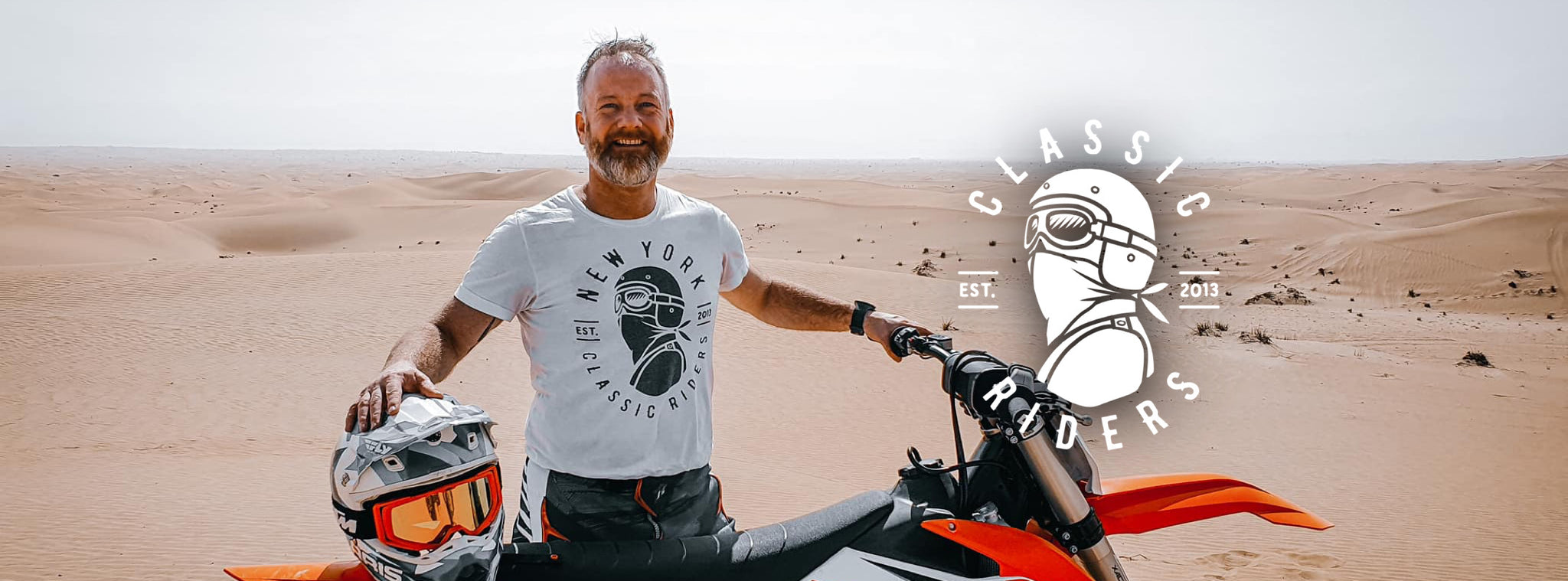 Dom riding the dunes in Dubai